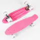 Скейт Пенни борд Best Board со светящимися PU колёсами. Pink (99618)