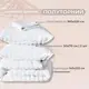 Комплект постельного белья полуторный Cloud Dream IDEIA жатка, в подарочной упаковке белый