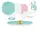Сервиз столовый Luminarc Carine Annalee Turquoise Q5491 46 предметов