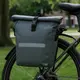 Велосипедная сумка на багажник с дождевиком 22L Bikemate серая