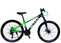 Велосипед Спортивний 26 дюймів Corso ULTRA UL-041 обладнання Shimano алюмінієва рама 13 дюймів 21 швидкість. Black and Green (147912)