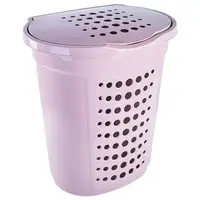 Корзина для белья Stenson 122053-pink 60 л розовая