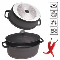 Кастрюля с крышкой Kamille Dublin KM-4464 6 л 31 см черная