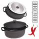 Кастрюля с крышкой Kamille Dublin KM-4464 6 л 31 см черная