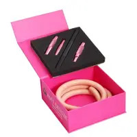 Шланг силиконовий Amy з алюмінієвим мундштуком (S238-set in Box) - Чорний рожевий