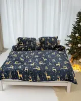 Постельное белье плюшевое евро Dushka Home 20737 200х220 см