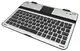 Bluetooth клавиатура для планшета с диагональю 9,7-10" UKC серебряная (2691)