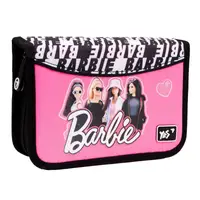 Пенал твердый одинарный с двумя клапанами YES HP-04 Barbie 533408 4х13х21 см