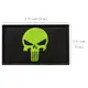 Набор шевронов 2 шт с липучкой PUNISHER Череп Карателя зеленый 5х8 см вышитый патч нашивка шеврон Каратель