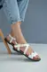 Женские босоножки кожаные летние белые Leader Style 2992 (38)