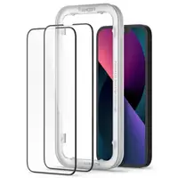Захисне скло Spigen для iPhone 14 / 13 / 13 Pro - Glas.tR AlignMaster (2 шт), Black (AGL03387)