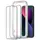 Защитное стекло Spigen для iPhone 17e/ 16e/ 14 / 13 / 13 Pro - Glas.tR AlignMaster (2 шт), Black (AGL03387)