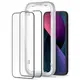 Защитное стекло Spigen для iPhone 17e/ 16e/ 14 / 13 / 13 Pro - Glas.tR AlignMaster (2 шт), Black (AGL03387)
