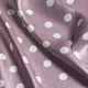 Ткань плательная атлас шелк стрейч горошок темний фрез