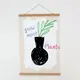 Постер тканевый на стену Grow more plants 60х93 см (TPSR_25F005)