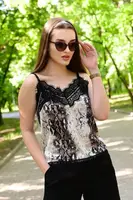 Майка женская летняя атласная код П881