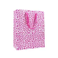 Подарунковий пакет PPW PAPER Lesko ZD013 Pink Leopard Big для подарунків