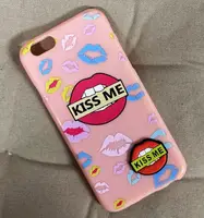 Силиконовый чехол для iPhone 6S/6 - Kiss Me, Розовый