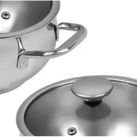 Каструля з кришкою Lessner Ottimo 55879-16 16 см 1.8 л срібляста