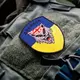 Шеврон на липучке Грузия волк флаг Украины 7х9 см вишитий патч нашивка Грузии Georgia