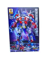 Конструктор Робот-трансформер Deformation Robot 2в1 Оптимус прайм JKS7502 616 деталей. Red and Blue (2102109482)
