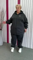 Зручний теплий костюм "Кенгуру" кофта + штани Батал  62-64 66-68 70-72 74-76