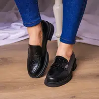 Лофери жіночі Fashion Merlin 3280 37 розмір 24 см Чорний