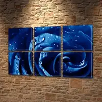 Модульные картины на кухню на ПВХ ткани, 62x95 см, (30x30-6)