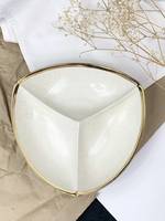 Менажница Декор Керамика Cappuccino Gold Assorted КГ-770 3 секции