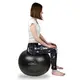 М'яч для фітнесу (фітбол) PowerPlay 4001 Ø65 cm Gymball  Чорний + помпа