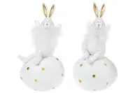 Декоративная фигурка Bona Di Зайчик на яйце 823-900 14 см