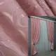 Комплект (2шт1х2,7м) готовых жаккардовых штор. Цвет розовый. Код 1454ш 31-667