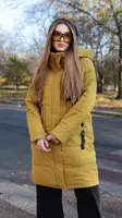 Куртка женская горчичная еврозима П1013