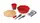 Набор туристической посуды Robens Leaf Meal Kit Fire Red 690276