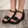 Женские босоножки Fashion Jabba 2945 40 размер 25 см Черный