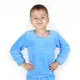 Пижама детская теплая из плюша однотонная Blue