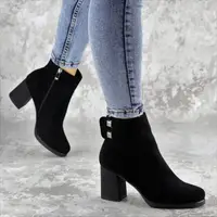 Ботильйони жіночі Fashion Jakie 2289 36 розмір 23,5 см Чорний