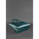 Женская кожаная сумка Midi зеленая