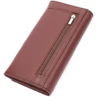 Практичний та жіночний гаманець із натуральної шкіри ST Leather 19428 Бордовий
