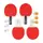Набір для настільного тенісу Butterfly Racket Set Easy 4 Bats 6 Balls (6257643202)