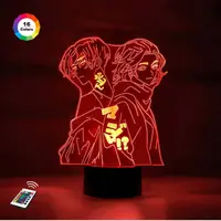 3D ночник "Манджиро и Сано" (УВЕЛИЧЕННОЕ ИЗОБРАЖЕНИЕ)+ пульт ДУ+ батарейки (3ААА)  3DTOYSLAMP
