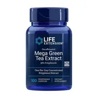 Натуральная добавка Life Extension Mega Green Tea Extract Decaffeinated, 100 вегакапсул