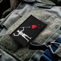 Шеврон с липучкой Чёрная Борода Blackbeard 5х8 см вышитый патч нашивка