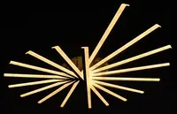 Люстра светодиодная потолочная LED светильник для квартиры на потолок лэд 27868 Черный 16х90х116 см.