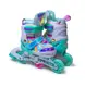 Раздвижные ролики Scale Sports размер 26-29 (светящиеся колеса). Rainbow Tiffany (858259839)