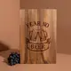 Доска разделочная M "Fear no beer" из ореха
