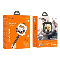 Тримач з кільцевим освітленням HOCO Showfull fill light live broadcast holder LV03 Plus |BT4.1, 0.95m, LED 9Level|