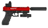 Пистолет Outdoor Toys, оптический прицел, орбизы, аккумулятор 7.4 V, очки. Red and Black (148070)