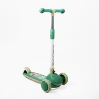 Самокат трехколесный Skyper SR-614 со светом и музыкой колеса PU руль складной. Green (191579)