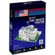 Конструктор игровой CubicFun Белый дом C060h 64 детали